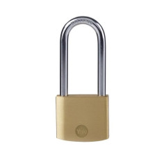 Cadenas laiton - YALE - Y110B/40/152/1 - Anse longue acier cémenté - 3 clés Cadenas laiton - YALE - Y110B/40/152/1 - Anse longue acier cémenté - 3 clés