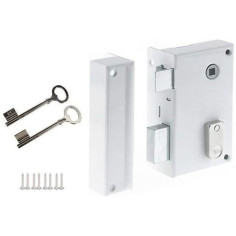 Serrure - YALE - YAV37G - Applique verticale a fouillot Gauche - Blanc - 2 Clés fourn Serrure - YALE - YAV37G - Applique verticale a fouillot Gauche - Blanc - 2 Clés fourn