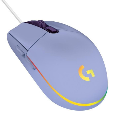 Souris Gaming Filaire - LOGITECH G - G203 - LIGHTSYNC - RGB - Couleur Lilas