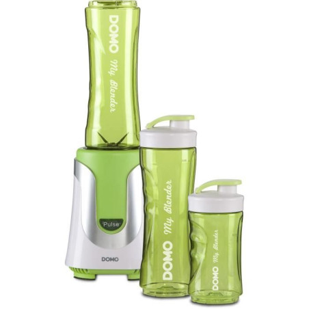 Blender individuel DOMO - DO436BL - 300W - 2 bols 600 ml et 300 ml inclus - vert