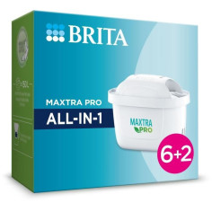 Pack de 6 filtres a eau + 2 gratuits - BRITA - MAXTRA PRO All-in-1 Pack de 6 filtres a eau + 2 gratuits - BRITA - MAXTRA PRO All-in-1