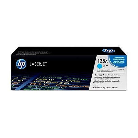 Cartouche de toner HP 125A (CB541A) cyan pour imprimantes HP Color LaserJet CP1215/CP