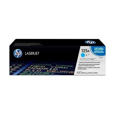 Cartouche de toner HP 125A (CB541A) cyan pour imprimantes HP Color LaserJet CP1215/CP1515/CP1518/CM1312MFP