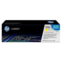 TONER HP 125A (CB542A) jaune - cartouche authentique pour imprimantes HP Color LaserJ