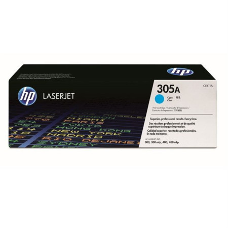 Cartouche de Toner HP 305A Cyan Authentique (CE411A) pour HP Color LaserJet Pro M351