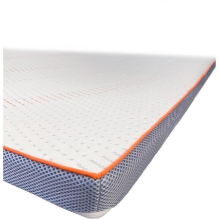 Surmatelas DODO ERGO LATEX - 140x190 cm - 100% Polyester Stretch Déhoussable