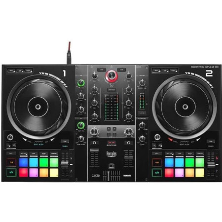 HERCULES DJCONTROL INPULSE 500 - Contrôleur DJ - Interface audio et mixeur hardware i
