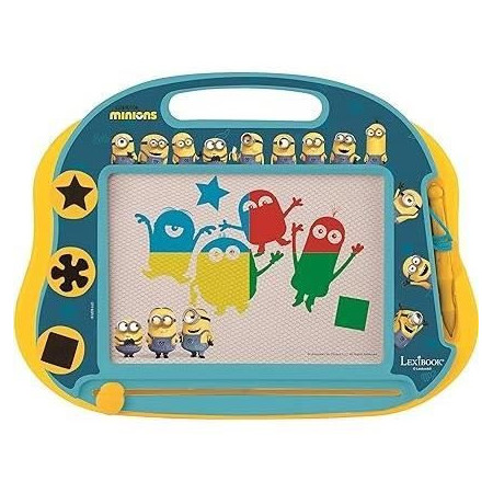 Lexibook - Ardoise Magique Minions - Format A5 avec accessoires magnétiques