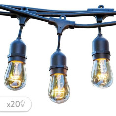 Guirlande lumineuse extérieur - LUMISKY - MAFY 20 LIGHT - 10 m - 20 ampoules a filame Guirlande lumineuse extérieur - LUMISKY - MAFY 20 LIGHT - 10 m - 20 ampoules a filame