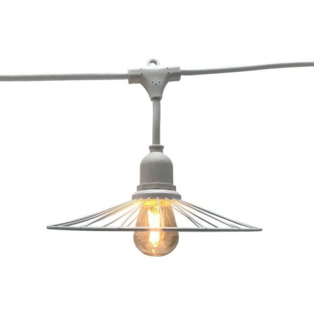 Guirlande lumineuse extérieur - LUMISKY - CHIC WHITE LIGHT - 6 m - 10 ampoules a fila