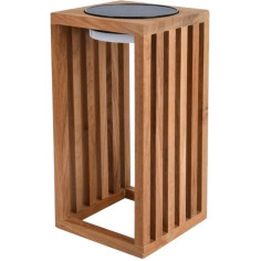 Lanterne solaire décorative - LUMISKY - CHENNAI - H30 cm - En bois teck massif - LED blanc chaud Lanterne solaire décorative - LUMISKY - CHENNAI - H30 cm - En bois teck massif - LED blanc chaud