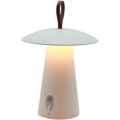 Lampe de table sans fil - LUMISKY - FUNGY - H29 cm - Aluminium - Anse en cuir - LED blanc chaud Lampe de table sans fil - LUMISKY - FUNGY - H29 cm - Aluminium - Anse en cuir - LED blanc chaud