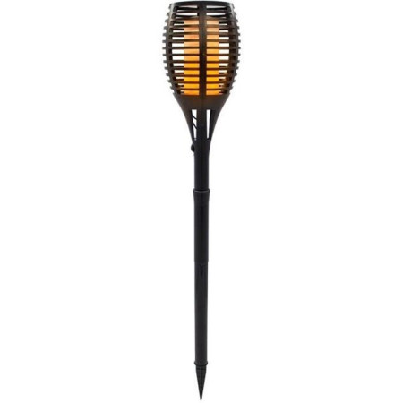 Torche solaire Maity Sun - Effet flamme - LED - H 80 cm - Blanc chaud - LUMI JARDIN