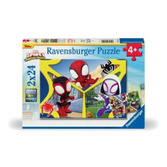 Puzzle 2x24 pieces Spidey & compagnie - Des 4 ans Ravensburger Puzzle 2x24 pieces Spidey & compagnie - Des 4 ans Ravensburger