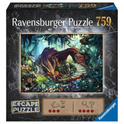 Puzzle Escape Dans la grotte du dragon - Ravensburger - 759 pieces - Pour adultes et