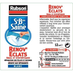 Produits de Service SDB Saine Rénov'éclats - RUBSON - Flacon - 12ml Produits de Service SDB Saine Rénov'éclats - RUBSON - Flacon - 12ml