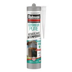 Mastic - RUBSON - PURE - Extérieur - Transparent - 280ml Mastic - RUBSON - PURE - Extérieur - Transparent - 280ml