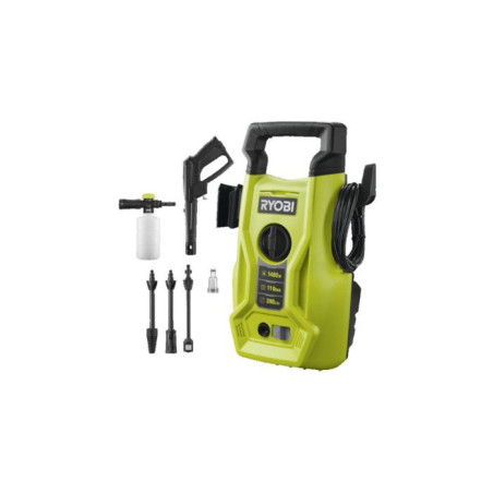 RYOBI Nettoyeur haute pression 1400 W - 110 bars - 390 L - flexible 5 m PVC - RY110PWA