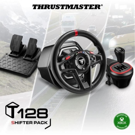 Volant gaming - THRUSTMASTER - T128 X SHIFTER PACK - Pour Xbox Series XS Xbox One et