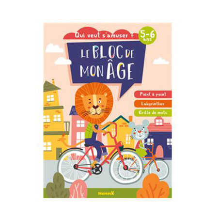 Le bloc de mon âge (5-6 ans) - Qui veut s'amuser ? (à vélo) -Livre Antananarivo Madagascar -