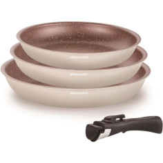 Batterie de cuisine - Tous feux dont induction - ARTHUR MARTIN - AM4754 - Set de 3 po