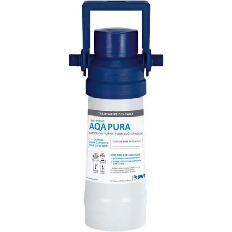 Filtre sous-évier - BWT - AQA-PURA - Retenue partielle des PFAS - Capacité 10.000 L / 1 an - Kit complet