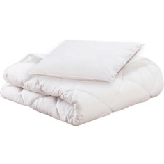 Pack bio Couette 100x140cm + oreiller 40x60cm - MON P'TIT DODO - Chaude - 100% Polyes