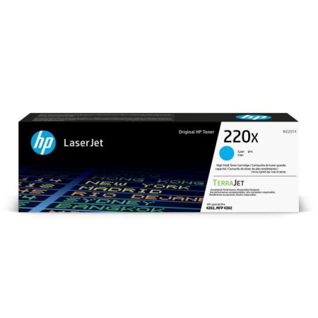 Cartouche de Toner HP 220X Cyan grande capacité Authentique (W2201X) pour HP LaserJet