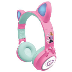 Casque Bluetooth Barbie avec effets lumineux Casque Bluetooth Barbie avec effets lumineux