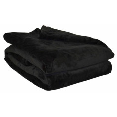 TOISON D'OR - Plaid - Microflanelle - 130x170cm - Noir TOISON D'OR - Plaid - Microflanelle - 130x170cm - Noir