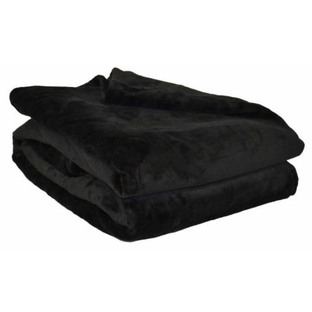 Couverture Microflanelle Toison d'Or - 130 x 170 cm - Coloris Noir