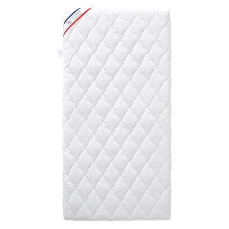 Matelas Bébé Climatisé - 60x120x10 cm - Reversible - Déhoussable - Anti Acarien - Fab
