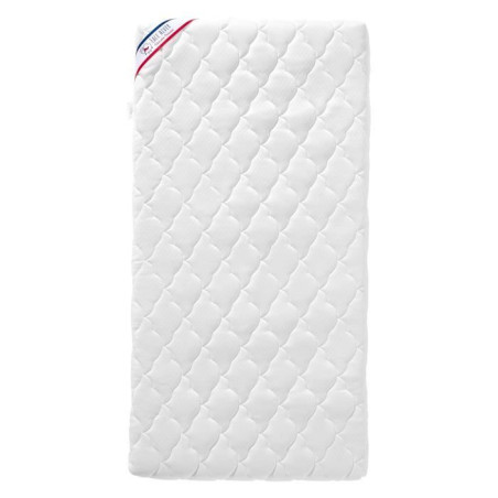 Matelas Bébé Parfait - 60x120x10 cm - 2 Faces : Été / Hiver - Déhoussable - Anti Acarien