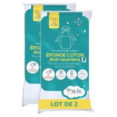 Lot de 2 Proteges Matelas Bébé Anti Acariens - 70x140 cm - Alese Imperméable - Boucle Lot de 2 Proteges Matelas Bébé Anti Acariens - 70x140 cm - Alese Imperméable - Boucle