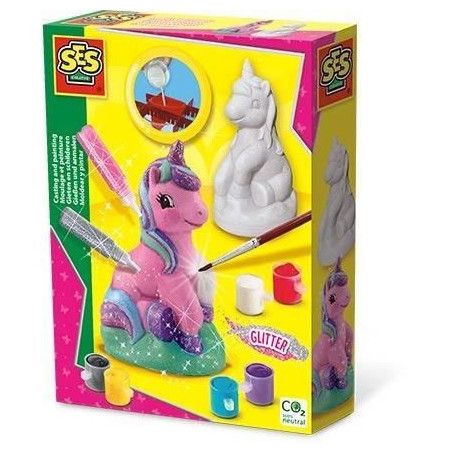 Moulage et peinture - Licorne - SES CREATIVE - Facile a remplir avec du plâtre et de l'eau