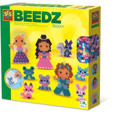 Perles a repasser - Princesses et animaux - SES CREATIVE - Crée des princesses et leu