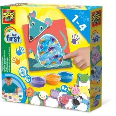 My first - Peinture au doigt - Animaux - SES CREATIVE - Peins 8 cartes d'animaux joyeux. My first - Peinture au doigt - Animaux - SES CREATIVE - Peins 8 cartes d'animaux joyeux.