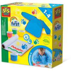My first - Mon premier kit de peinture au doigt avec un tablier - SES CREATIVE My first - Mon premier kit de peinture au doigt avec un tablier - SES CREATIVE