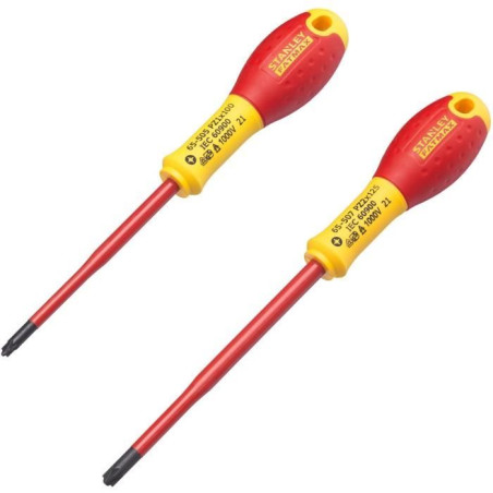 Jeu de 2 Tournevis - STANLEY FATMAX - FMHT0-62649 - Isolés 1000V - PZ1X100 + PZ2X125