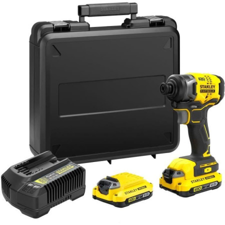 Visseuse a impacts - STANLEY FATMAX V20 - SFMCF810D2K-QW - 170 Nm Brushless - Lithium