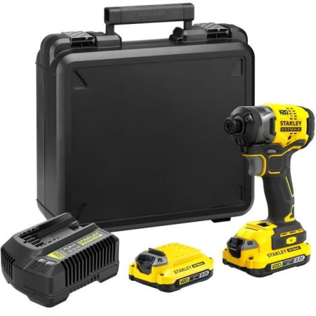 Visseuse a impacts - STANLEY FATMAX V20 - SFMCF820D2K-QW - 190 Nm Brushless - Lithium
