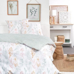 Parure de lit 2 personnes - TODAY - Sunshine 11.49 - 240 x 260 cm - 100% Coton imprimé Parure de lit 2 personnes - TODAY - Sunshine 11.49 - 240 x 260 cm - 100% Coton imprimé