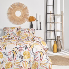 Parure de lit - TODAY - Sunshine - 122639 - 2 personnes - 240x220cm - Coton - Imprimé 14.53 Parure de lit - TODAY - Sunshine - 122639 - 2 personnes - 240x220cm - Coton - Imprimé 14.53