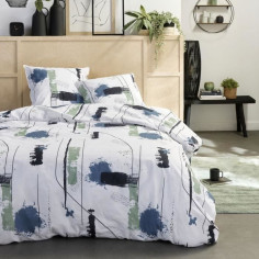 Parure de lit 2 personnes - TODAY - Sunshine 16.2 - 220 x 240 cm - 100% Coton imprimé Parure de lit 2 personnes - TODAY - Sunshine 16.2 - 220 x 240 cm - 100% Coton imprimé