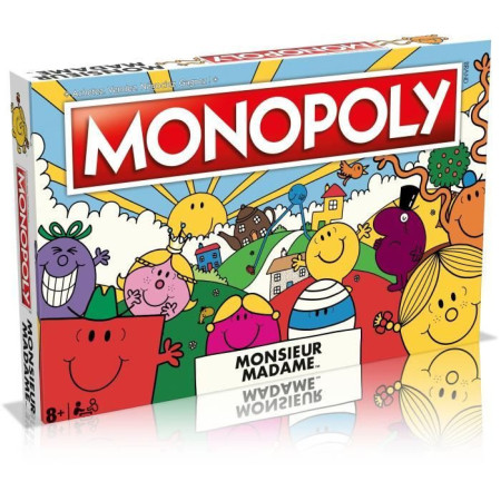 Monopoly Monsieur Madame - Jeu de société - WINNING MOVES - Monopoly mettant en vedet