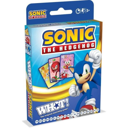 Whot! Sonic the Hedgehog - Jeu de cartes - WINNING MOVES - Jeu de cartes aux couleurs