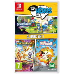 Pack Bd Heros Vol.1 : Les Schtroumpfs Mission Malfeuille Sisters 1 Marsupilami - Jeu Nintendo Switch Pack Bd Heros Vol.1 : Les Schtroumpfs Mission Malfeuille Sisters 1 Marsupilami - Jeu Nintendo Switch