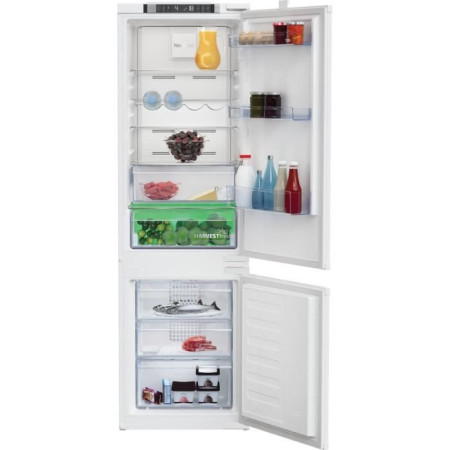 Réfrigérateur combiné - BEKO - 2 portes - Intégrable - 254 L (185 L + 69 L) - Froid v