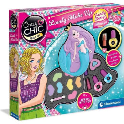 Clementoni - Crazy Chic - Palette de maquillage Sirene - 2 palettes de fards a paupieres