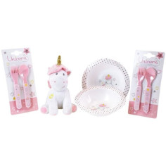 Lot Vaisselle Licorne pour Enfant - FUN HOUSE - 006319 - 2 Assiettes Lot Vaisselle Licorne pour Enfant - FUN HOUSE - 006319 - 2 Assiettes